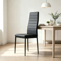 Horizontal line chair soft chair dining chair leisure chair back chair export cross-border accessible luxuryfor homeclassy dining table and chairs