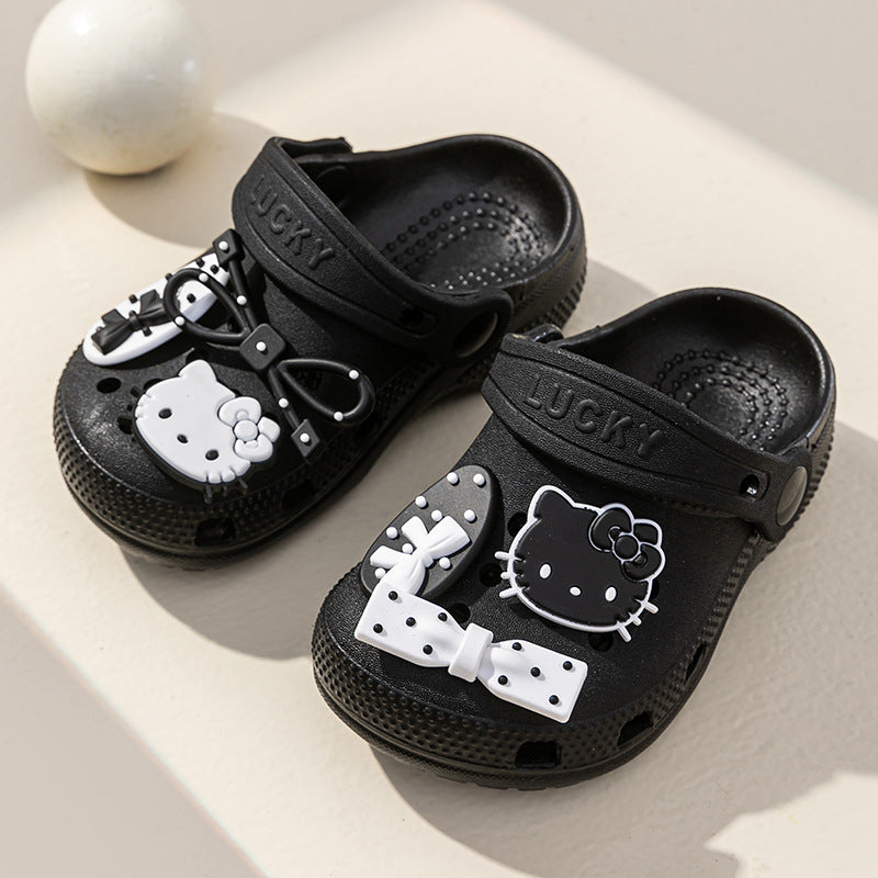 Kids' clogs: summer indoor anti-slip cartoon sandals for girls and boys, toddler and infant beach sandals for outdoor wear
