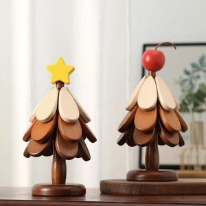 Creative and cute insulated coaster - single tree design - table decoration - creative home use - anti-scald, high temperature resistant, foldable pot holder