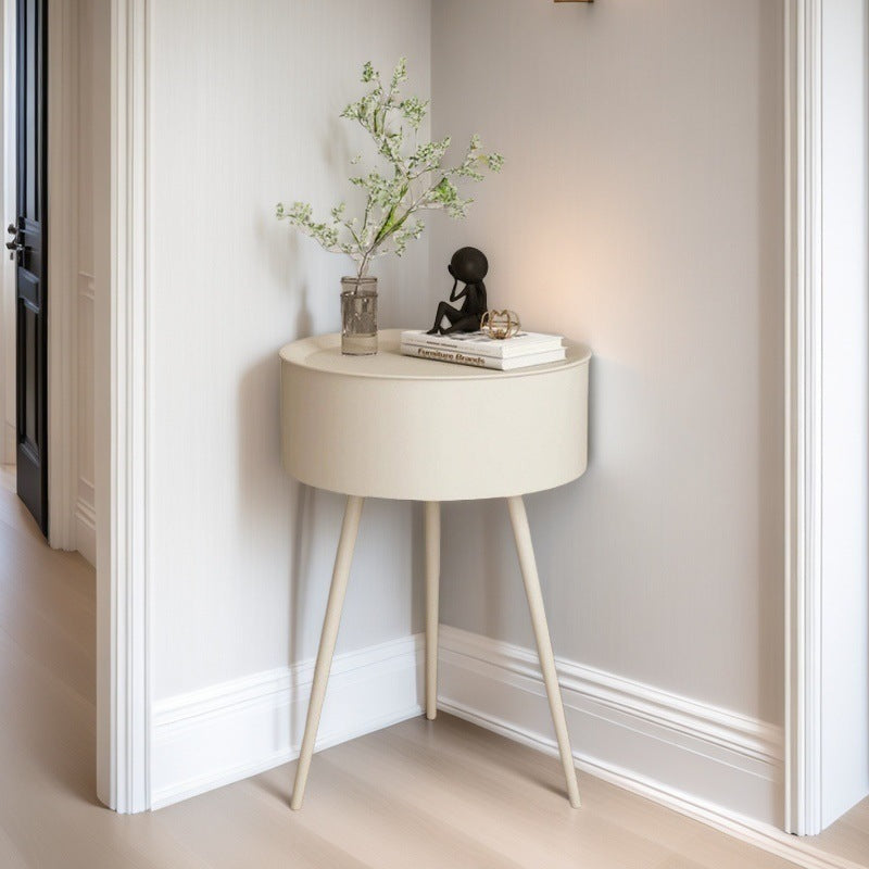 Scandinavian small round table coffee table sofa side table balcony bedroom casual rental room living room simple round small coffee table