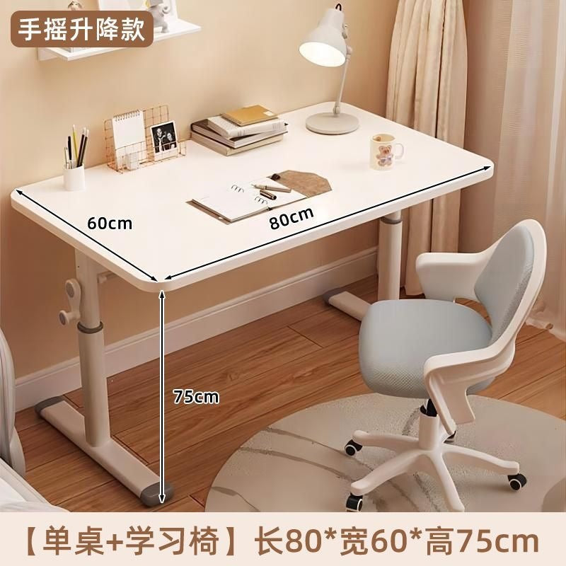 Adjustable height desk - home, bedroom, desktop, student study, writing, office table - modern minimalist simple computer desk