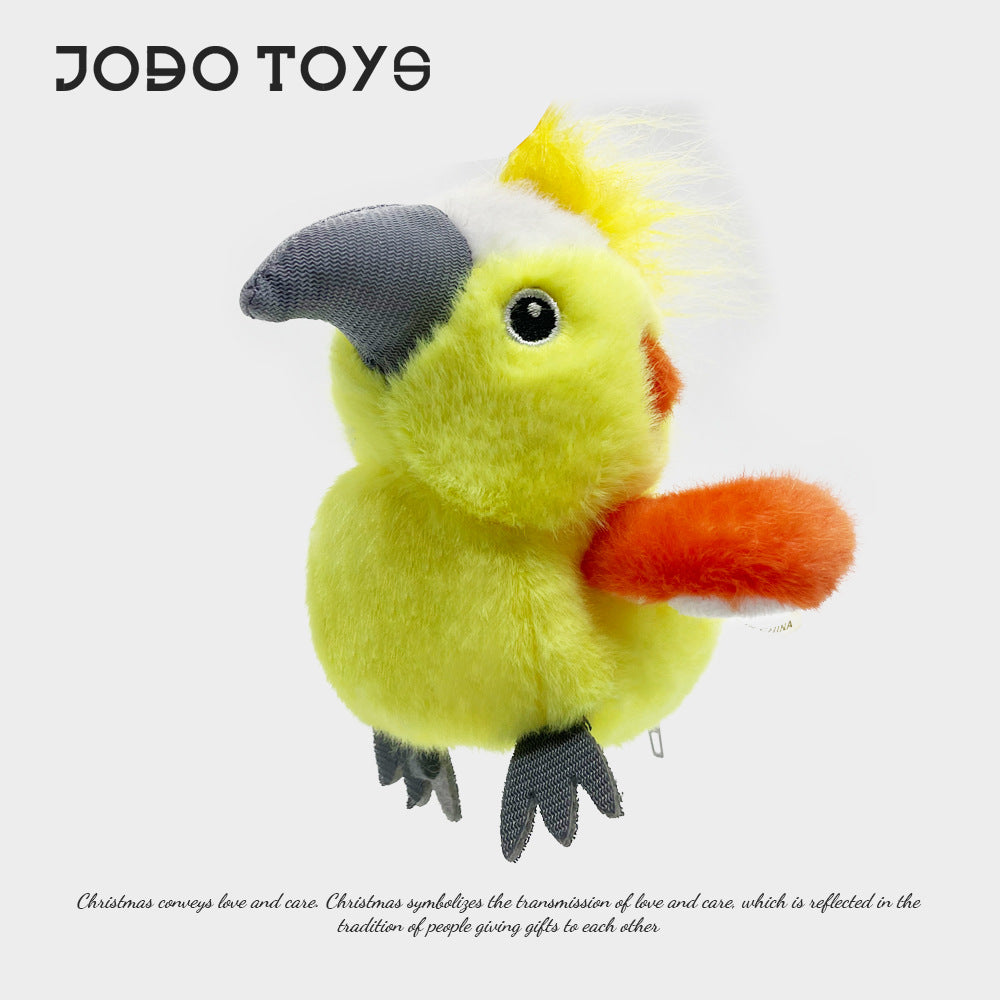Bird series sparrow cockatiel nest singing recording waving wings bird stuffed doll pendant chick soft cute