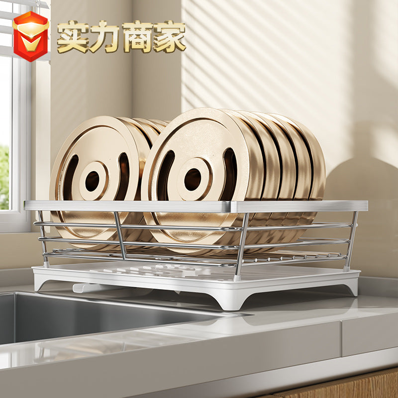 Stainless steel dish rack, drain rack, kitchen tableware, dish storage rack, chopstick cartridge, countertop rack, factory wholesale