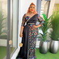 Aliexpress  new arrivalpatchworkcontrast colorhigh waistdressfashion african plus size women's clothing sequin long skirt