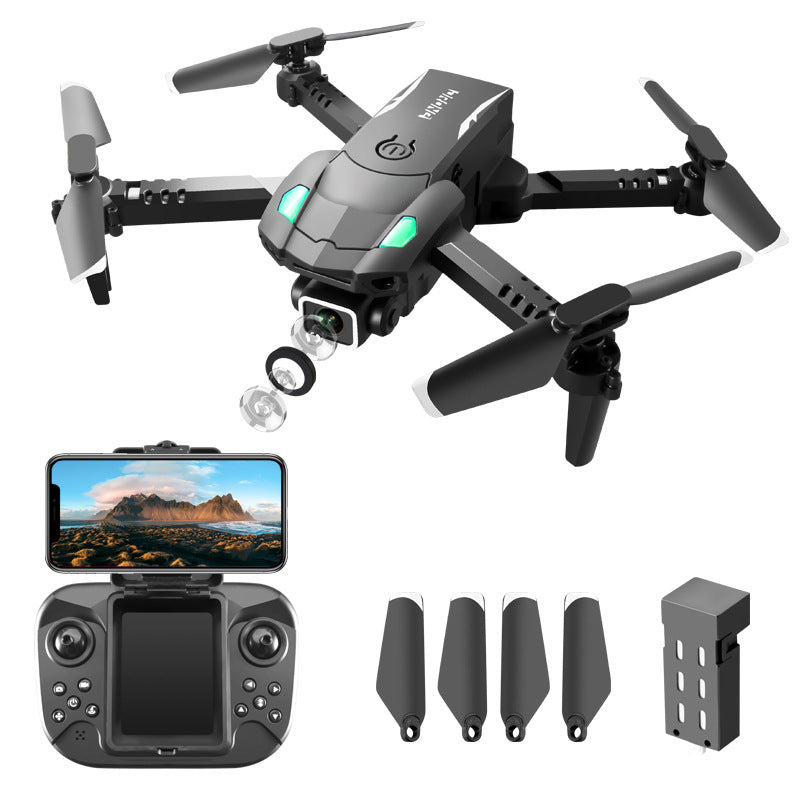 S128 three-sided obstacle avoidance drone with dual hd cameras, aerial photography quadcopter, mini altitude hold remote control aircraft