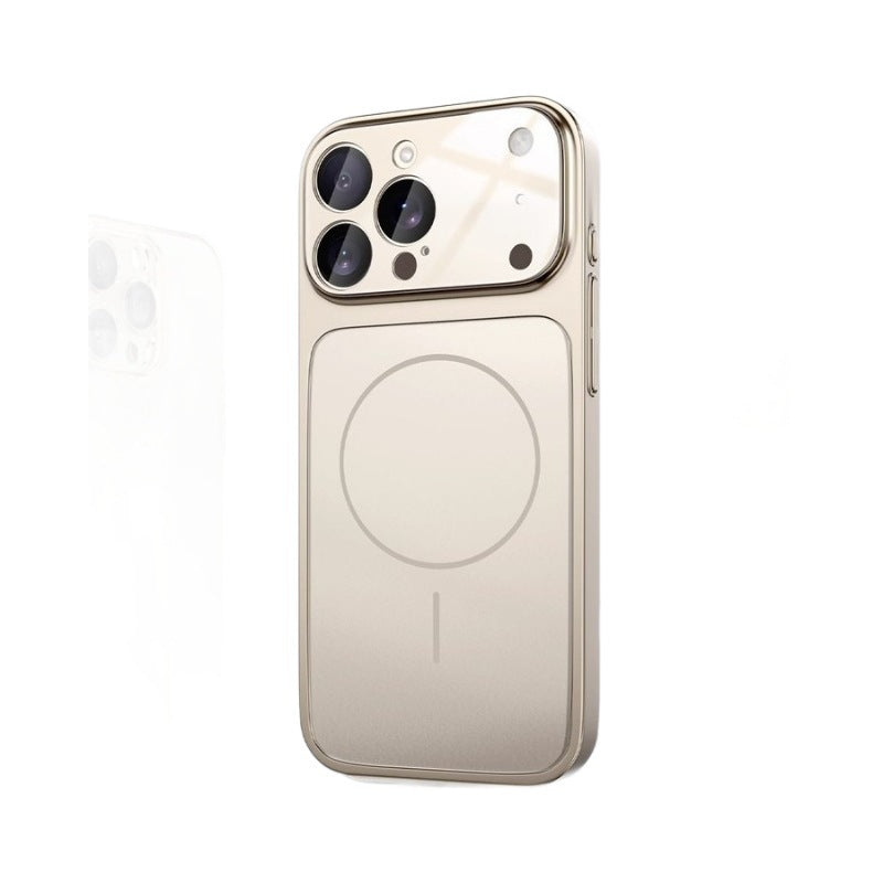 Suitable for apple 17promax magnetic phone case that instantly turns into iphone 17 frosted protective case, compatible with all models