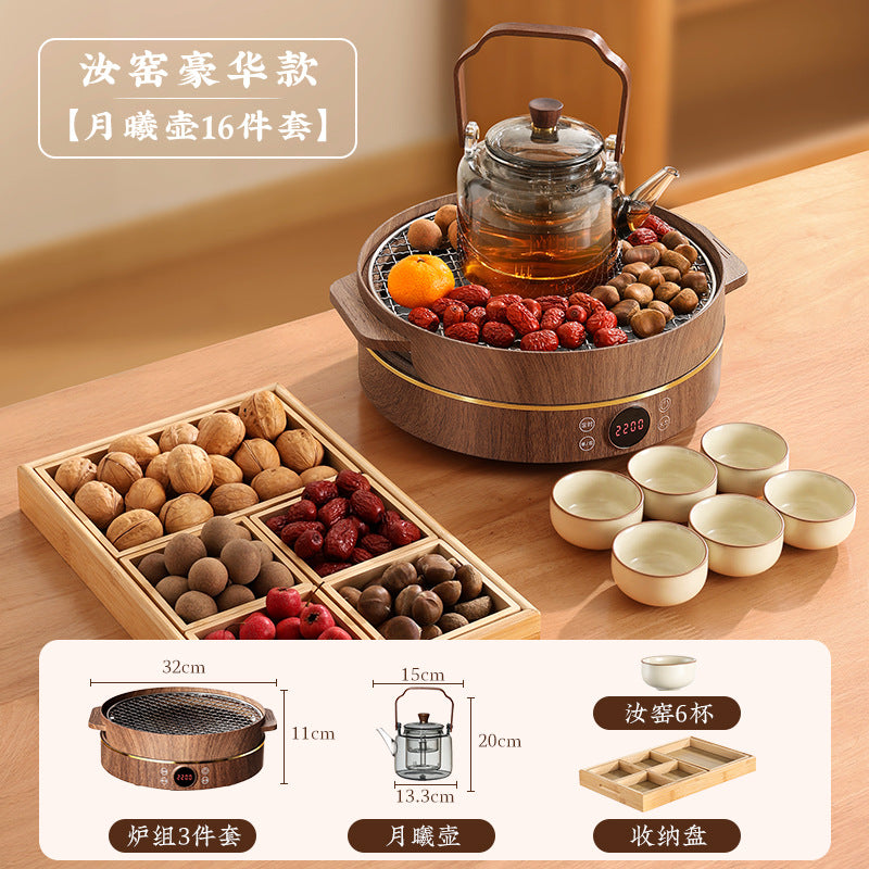 Stove tea making suitfor home glass teapot tea set suit electric ceramic stove indoor tea making multi-functional appliance