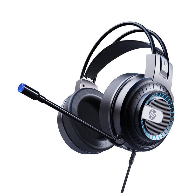Hp/hp 8008u wired usb gaming and e-sports headset luminous headset internet cafe headset 7.1