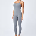 adjustable thin strap elastic one-piece yoga suit with chest pad and nude one-piece fitness one-piece yoga suit
