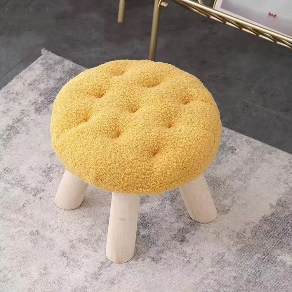 For homeflower low stool popular cloud stool sofa living room kids cute girls bedroom biscuit low stool shoe changing
