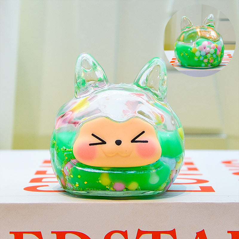 oversized three-dimensional quicksand KIKI shopping mall blind box figure desktop ornament car pendant DIY jewelry accessories