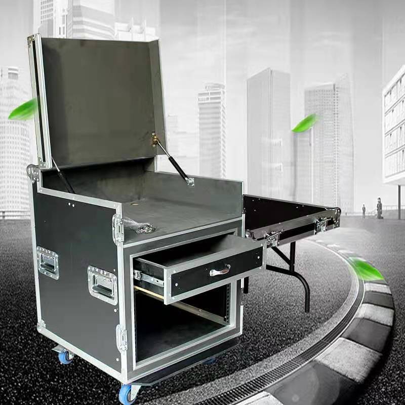 Performance equipment box LED air box Power amplifier Mixer Single layer shockproof cabinet Aluminum alloy hemming 16U 12U