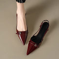 Baotou sandals elegant socialite french high heels women's stilettos with skirt one-strap small fragrant styleflatsflats