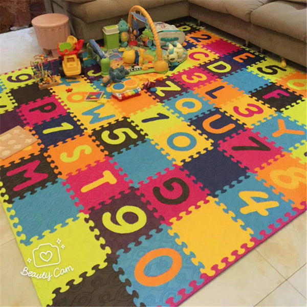 btoys children's thickened crawling mat baby living room crawling game mat letter floor mat baby splicing crawling mat