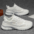 Men's shoes 2026 new summer breathable mesh casual sneakers men's versatile chunky sole trendy shoes height increasing dad shoes