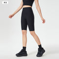 Spring/summer high-waisted tummy control yoga leggings - tight fit, butt-lifting, fitness capris - outdoor cycling & sports shorts for women (d25042)
