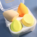 4-pack beauty egg, no powder, no powder, wet and dry use, soft powder puff, makeup tool, sponge puff