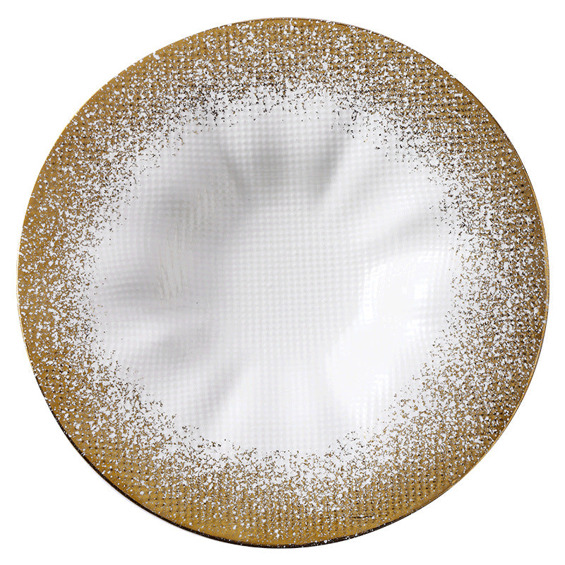 High-end ceramic dinnerware for restaurants and hotels, perfect for home use. ideal for western-style plating, desserts, and pastries. unique, aesthetically pleasing ceramic plates