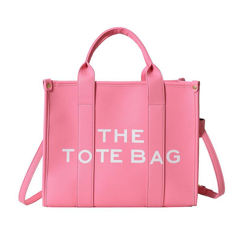 Women's shoulder bag 2025 new style minimalist casual large capacity handbag crossbody bag cross-border letter print tote bag