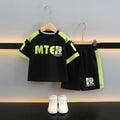 Boys' short-sleeve set: new  collection - breathable, cool, and casual two-piece outfit for toddlers and young children. wholesale children's clothing for export
