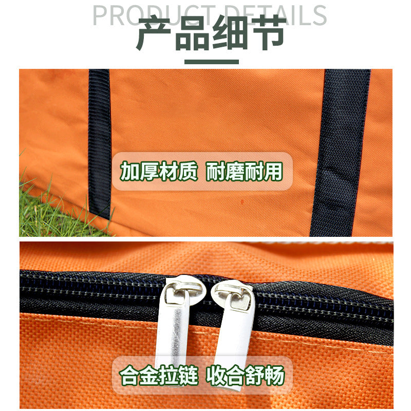 Bbq grill outdoor storage bag charcoal bbq stove tote bbq tool accessories organizer large thickened bag