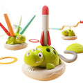 3-in-1 dinosaur exercise machine: kids' bouncing bar, bouncing toy, foot-powered rocket launcher - sensory integration training toy