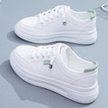 Simple and versatile white sneakers for women, new for summer 2025. white athletic casual sneakers, perfect for spring and autumn