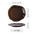 Creative ceramic special-shaped bowls, plates and tableware combination stylishclassy sense kiln-turned ceramic plate western food steak plate