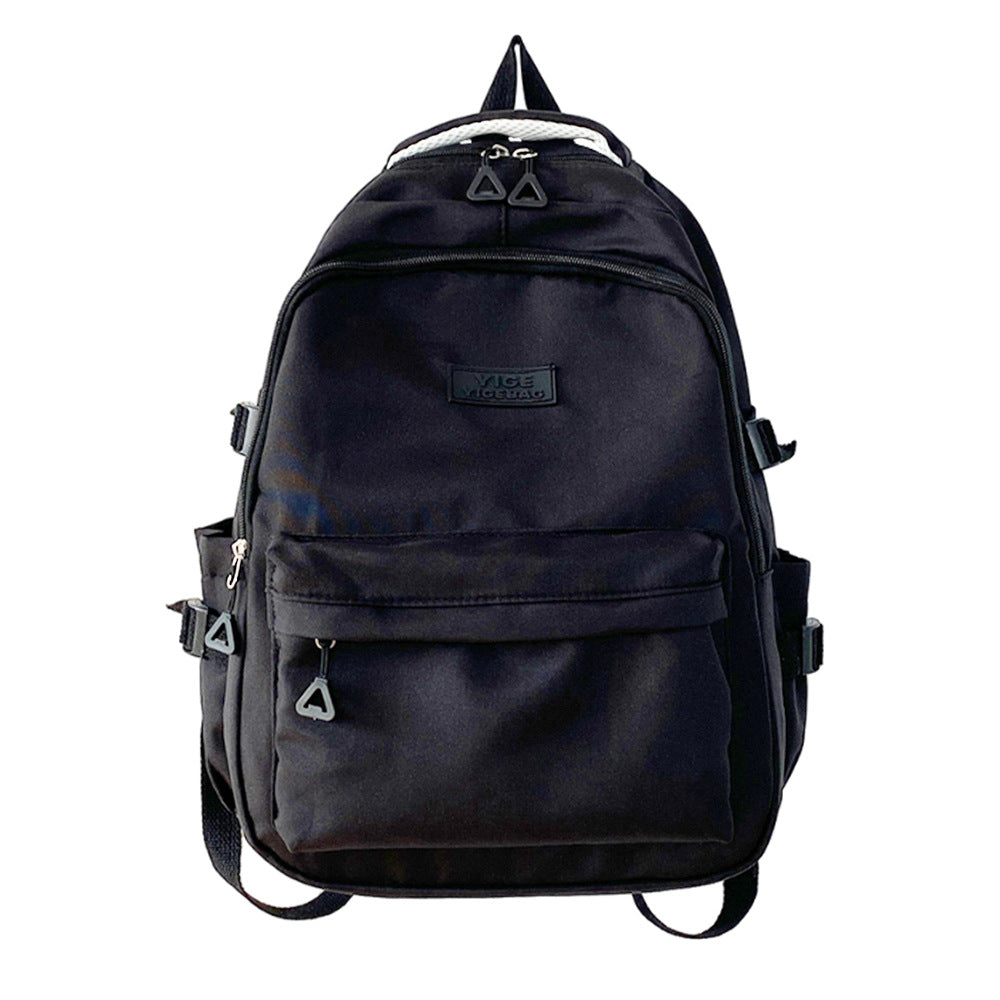 Cross-border hot-selling casual backpack nylon fabric wear-resistant large-capacity student schoolbag versatile backpack printed logo