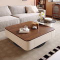 Chinoiserieretro solid wood coffee table living room for home small apartment medieval style walnut color solid wood square coffee table combination