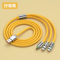 120w super fast charging cable - 3-in-1 data cable for apple, android, and huawei devices with indicator light