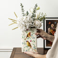 Ceramic vase flower arrangement ornament desktop decoration creative unique book-shaped decorative vessel living room entryway dining table vase