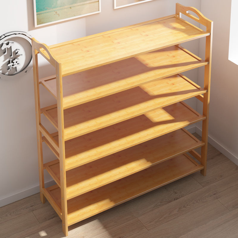 Nanzhu shoe rack simple multi-layer economical for home door dormitory living room solid wood storage rack small shoe cabinet