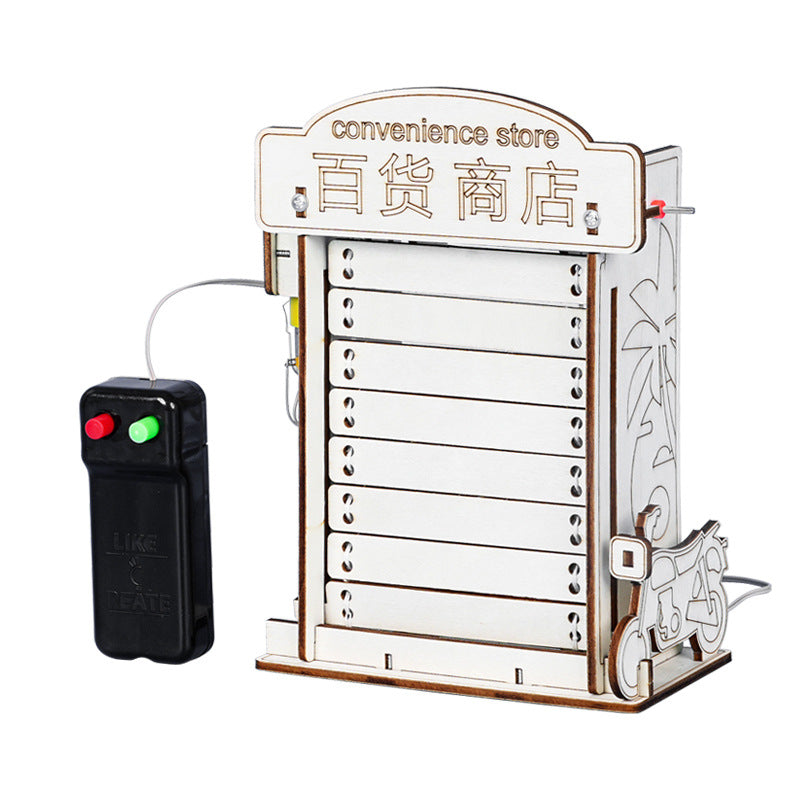 Electric rolling shutter door Rolling shutter door Technology small production Handmade DIY Puzzle Scientific Experiment Kit Steam Educational Equipment