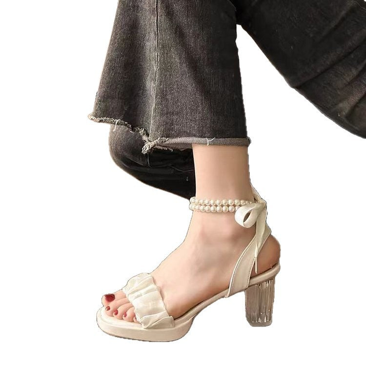 summer new arrivals: plus-size women's high-heeled sandals for cross-border e-commerce. sizes 34-42 available. wholesale options available. dropshipping to  and