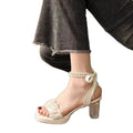 summer new arrivals: plus-size women's high-heeled sandals for cross-border e-commerce. sizes 34-42 available. wholesale options available. dropshipping to  and