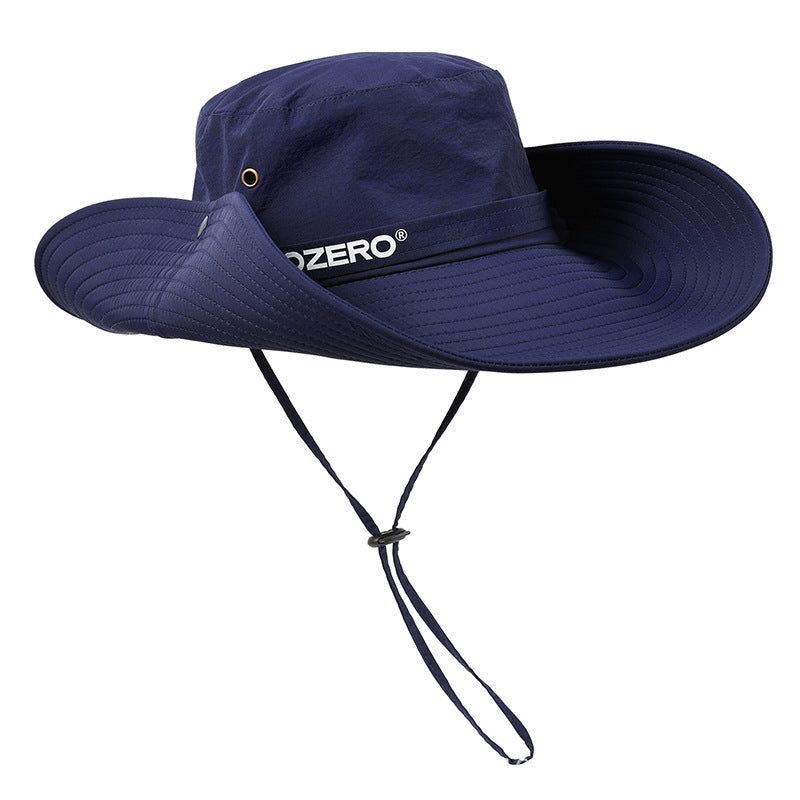 Men's and women's summer breathable quick-drying sun protection big-brimmed sun hat mountaineering hat wild hiking fishing sun protection bucket hat