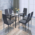 Export table and chair combination tempered glass dining table and chair suit reception negotiation area table and chair complete table and chair