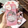 Midsummer afternoon tea iphone 17 pro max phone case - glitter gel, apple 16 anti-drop protective cover, iphone 15 compatible