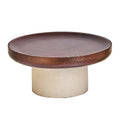 Acacia wood retro high-footed tray medieval style jewelry storage tray display tray living room desktop fruit tray fruit tray