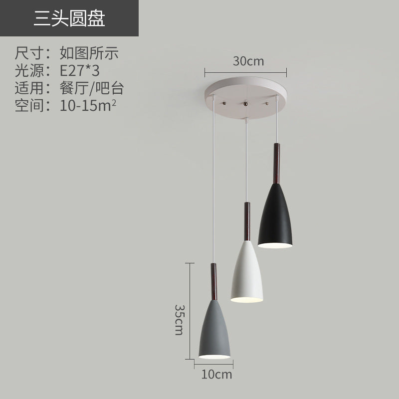 Wholesale pendant lights: modern minimalist nordic style bedside, restaurant, and three-light chandeliers - trending cross-border small package lighting