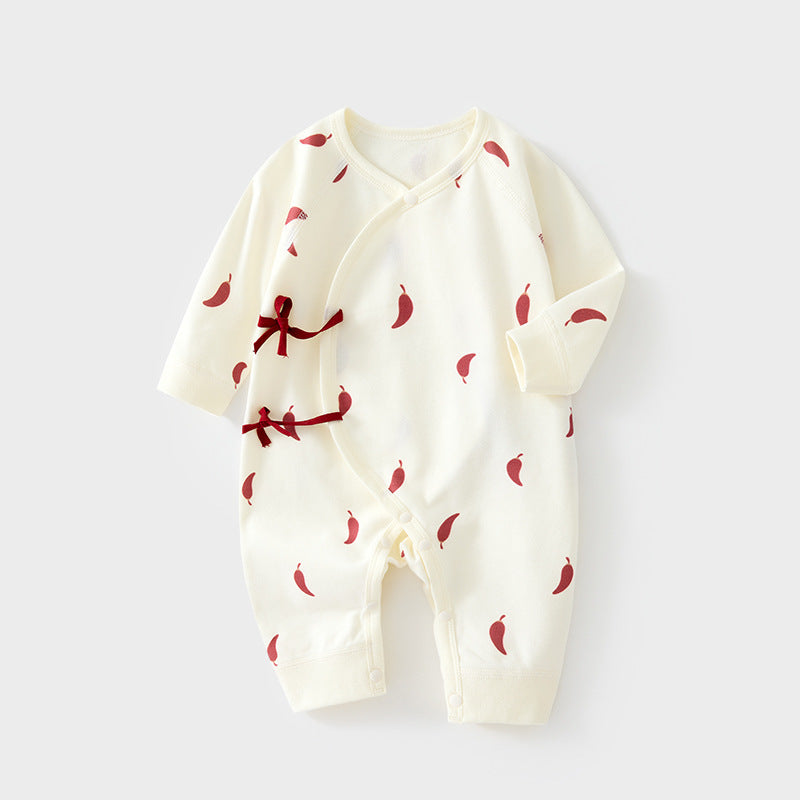 Babibele newborn onesie - 100% cotton baby romper, seamless bodysuit, newborn monk suit, baby spring/autumn harem pants