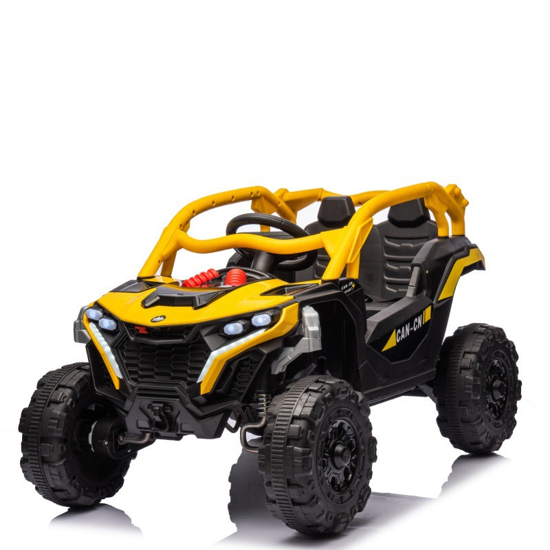 New  children's electric car four-wheeled car men and women children's toys music lights charging remote control off-road vehicle