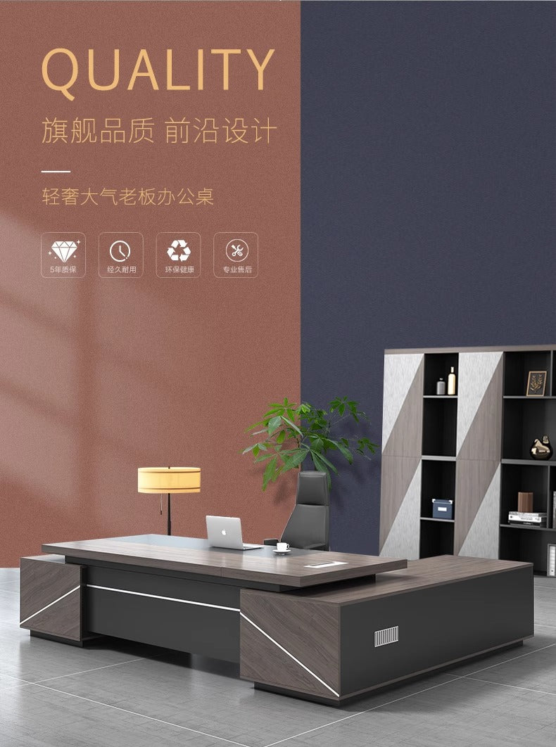 Office furniture boss desk supervisor desk manager desk office desk and chair combination panel executive desk 1.6*0