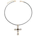 Wholesale cross necklaces - cross-border vintage hip-hop jewelry, unique & high-end punk diamond pendant necklaces