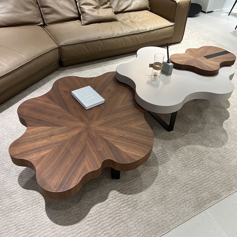 Second-hand fengyunduo coffee table, asymmetrical coffee table, special-shaped for home living room popularaccessible luxurycasual2025 high-end coffee table