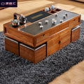 Multifunctional living room marble coffee table tea table all-in-one modern casualaccessible luxury balcony coffee table office kung fu tea table
