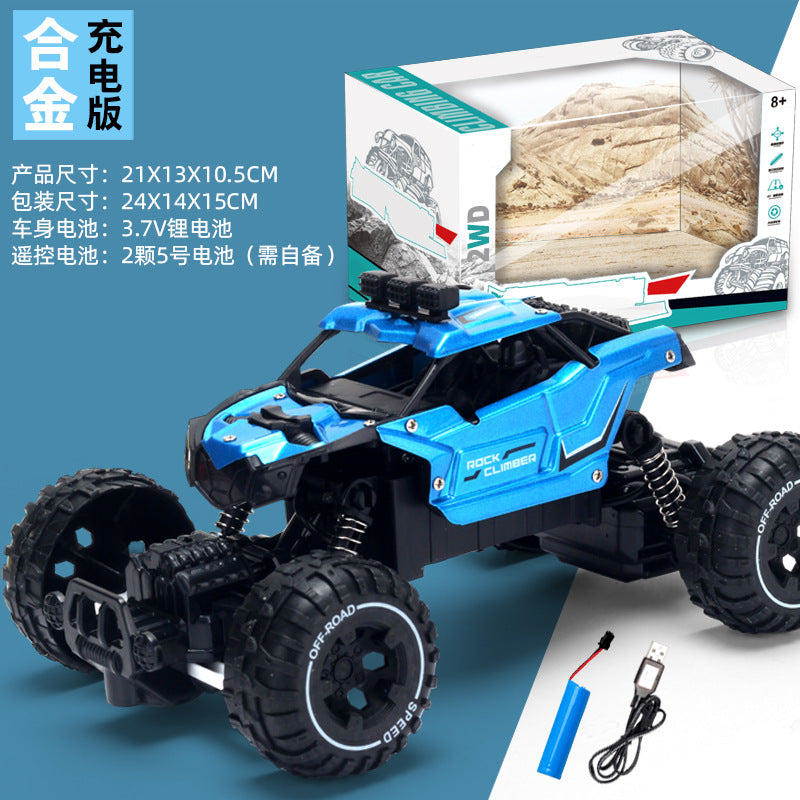 alloy remote control off-road climbing car four-way charging remote control high-speed alloy off-road climbing car kids toy