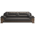 Office sofa business casual living room hall hotel reception casual area genuine leather coffee table reception office combination