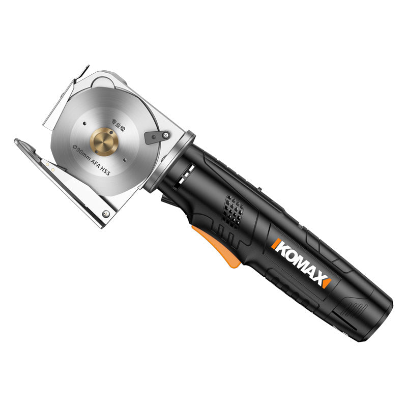 Lithium battery rotary cutter - handheld, home use, small electric fabric cutting machine - professional cutting tool for garment tailoring and fabric